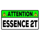 Autocollant Essence 2T de 80 x 40.mm