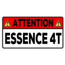 Autocollant Essence 4T de 80 x 40.mm