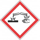 Autocollant Danger produits chimiques