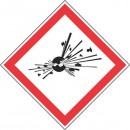 Autocollant Danger produits chimiques