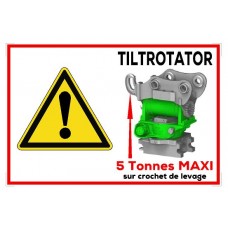 Autocollant Tiltrotator de 100 x 150.mm