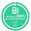 Adhésif Je roule 100% Biocarburant