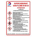 Autocollant Supercarburant  de 180 x 130.mm