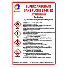 Autocollant Supercarburant  de 180 x 130.mm